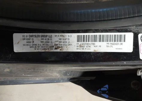 2014 Dodge Avenger Sxt from USA, damaged, VIN 1C3CDZCG8EN127883